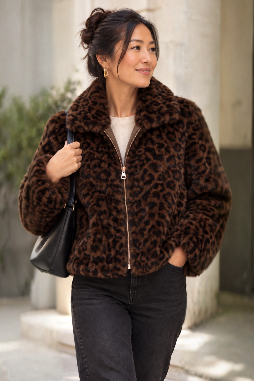 Cazadora Animal print Leopardo