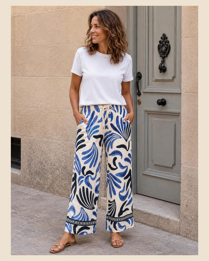 Pantalón estampado Conchas  + camiseta de regalo