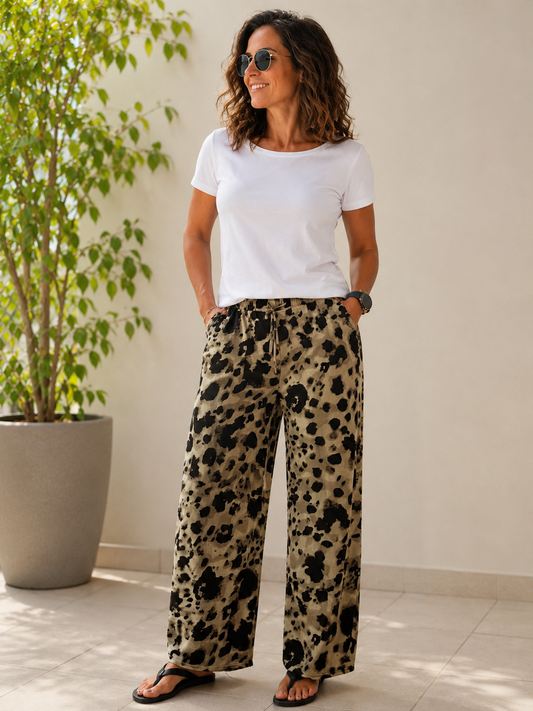 Pantalón estampado Animal Print