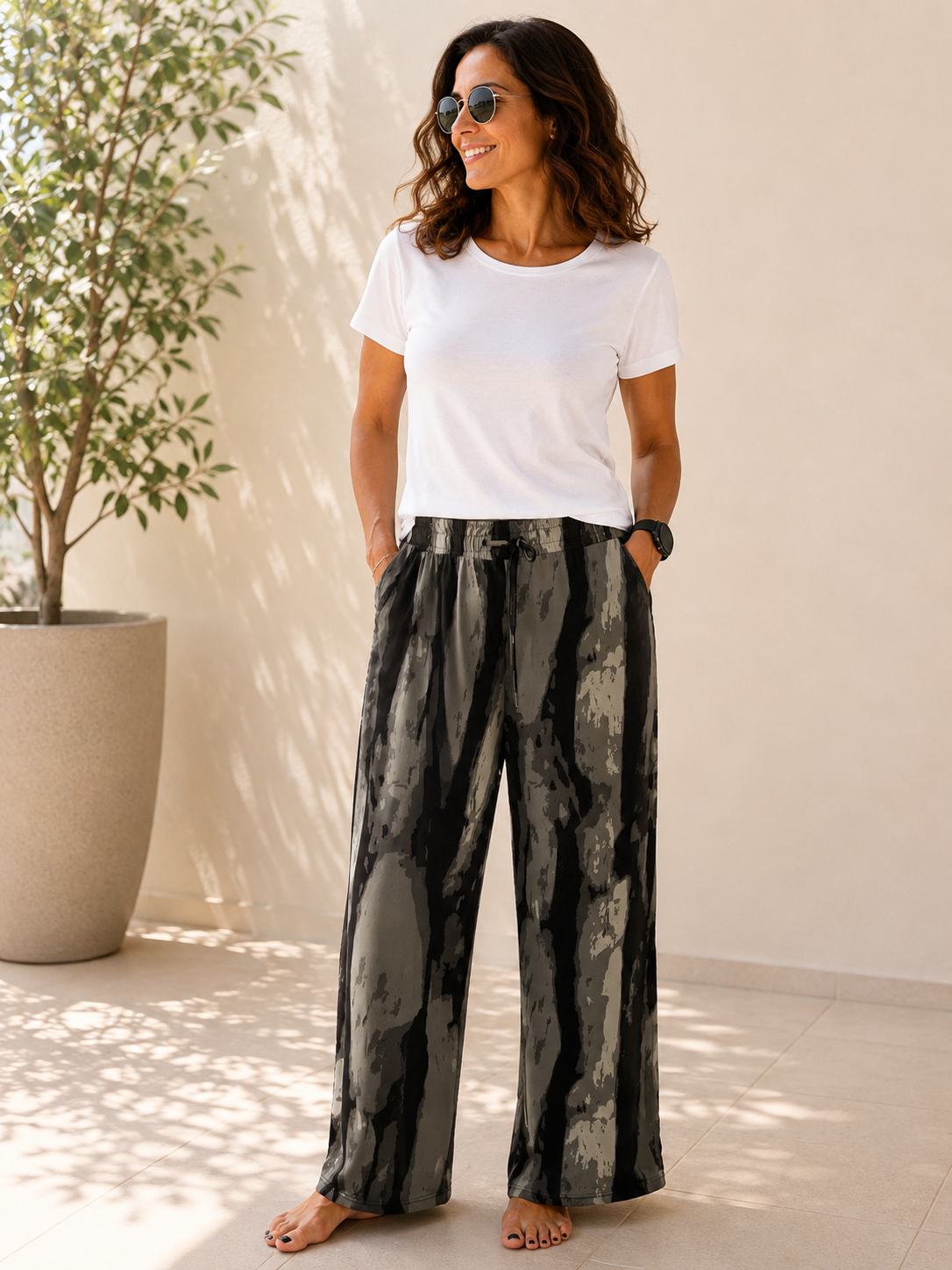 Pantalón estampado Animal Print