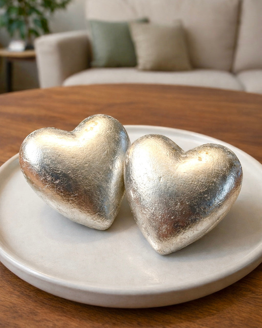 Corazón decorativo en pan de oro 💛