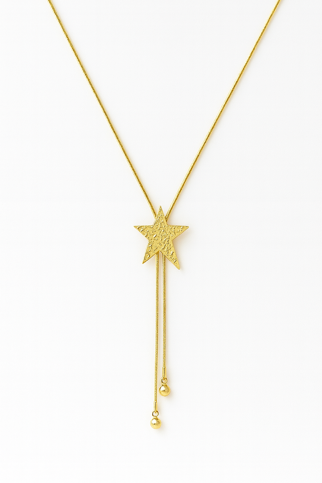 Colgante largo de Acero Estrella