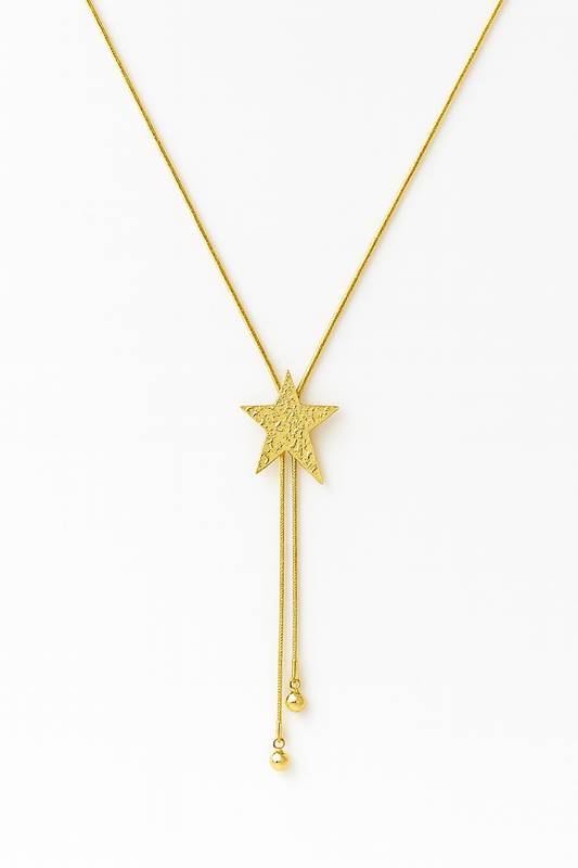 Colgante largo de Acero Estrella