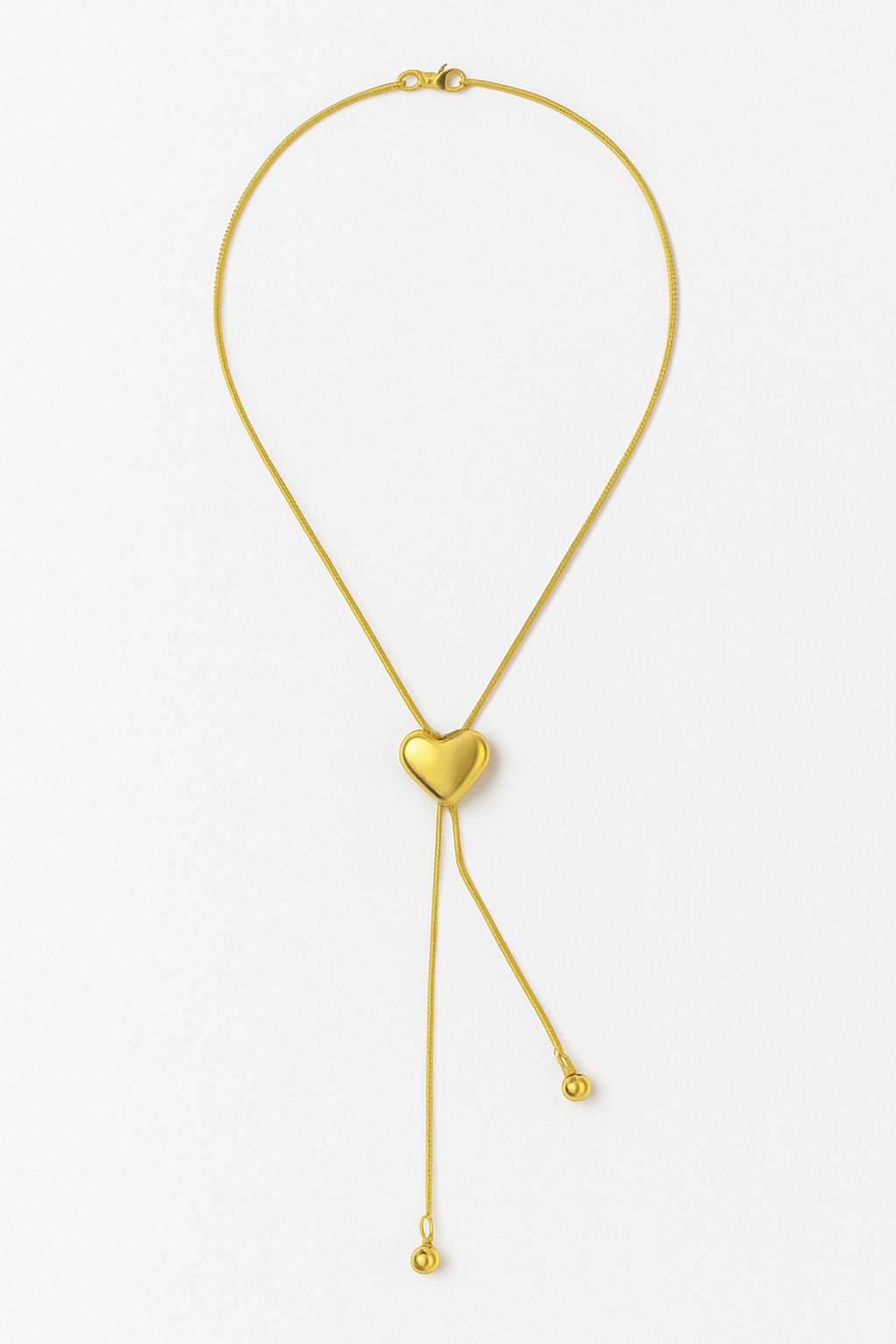 Colgante largo de Acero    Corazón