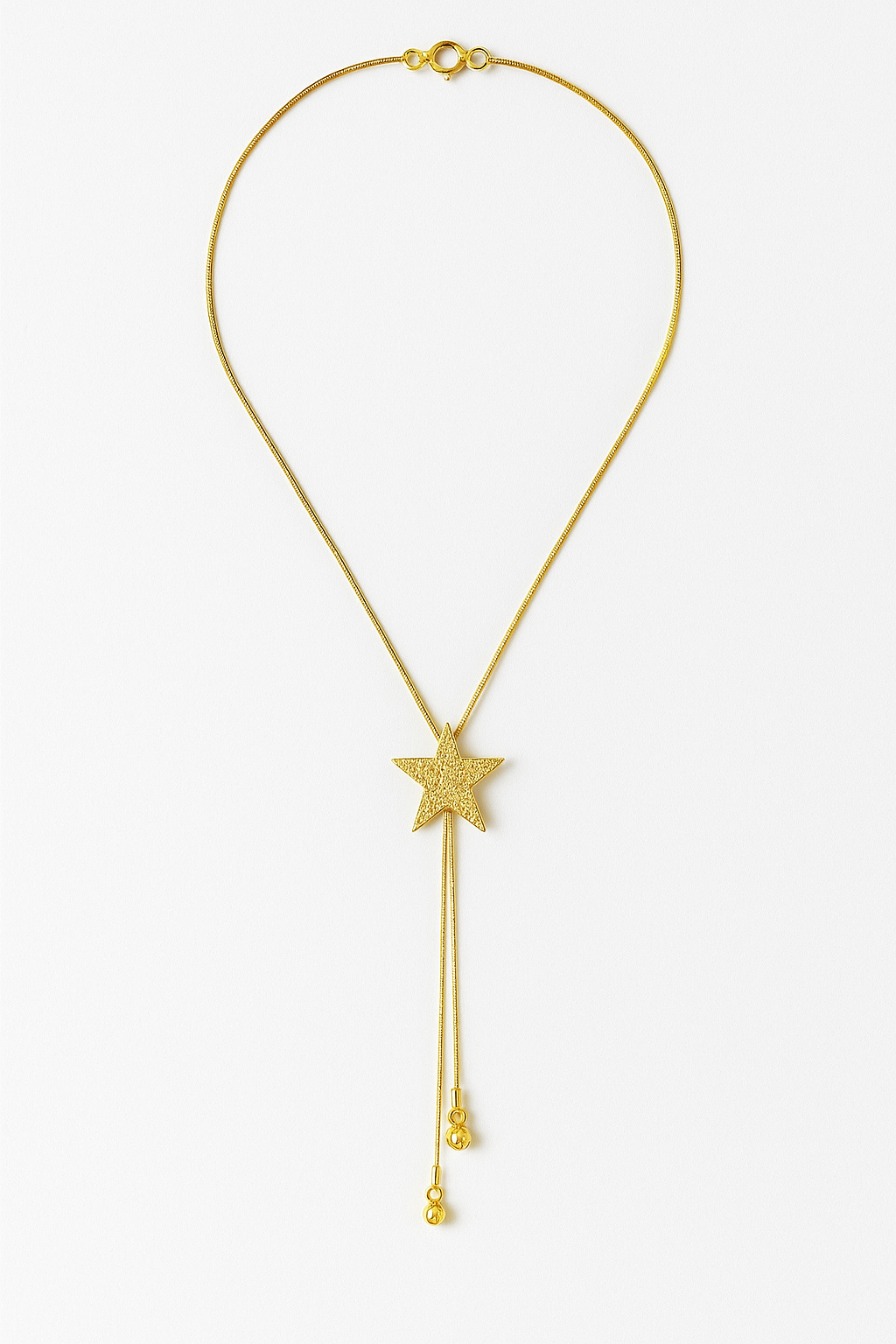 Colgante largo de Acero Estrella