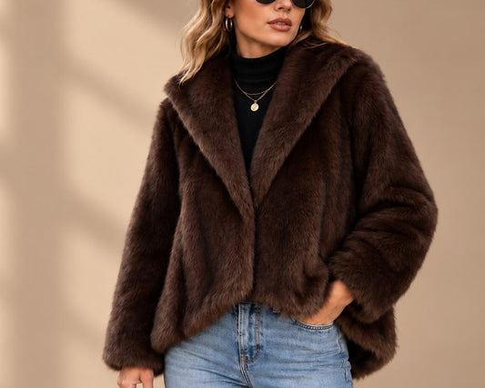 Cazadora Animal print Visón