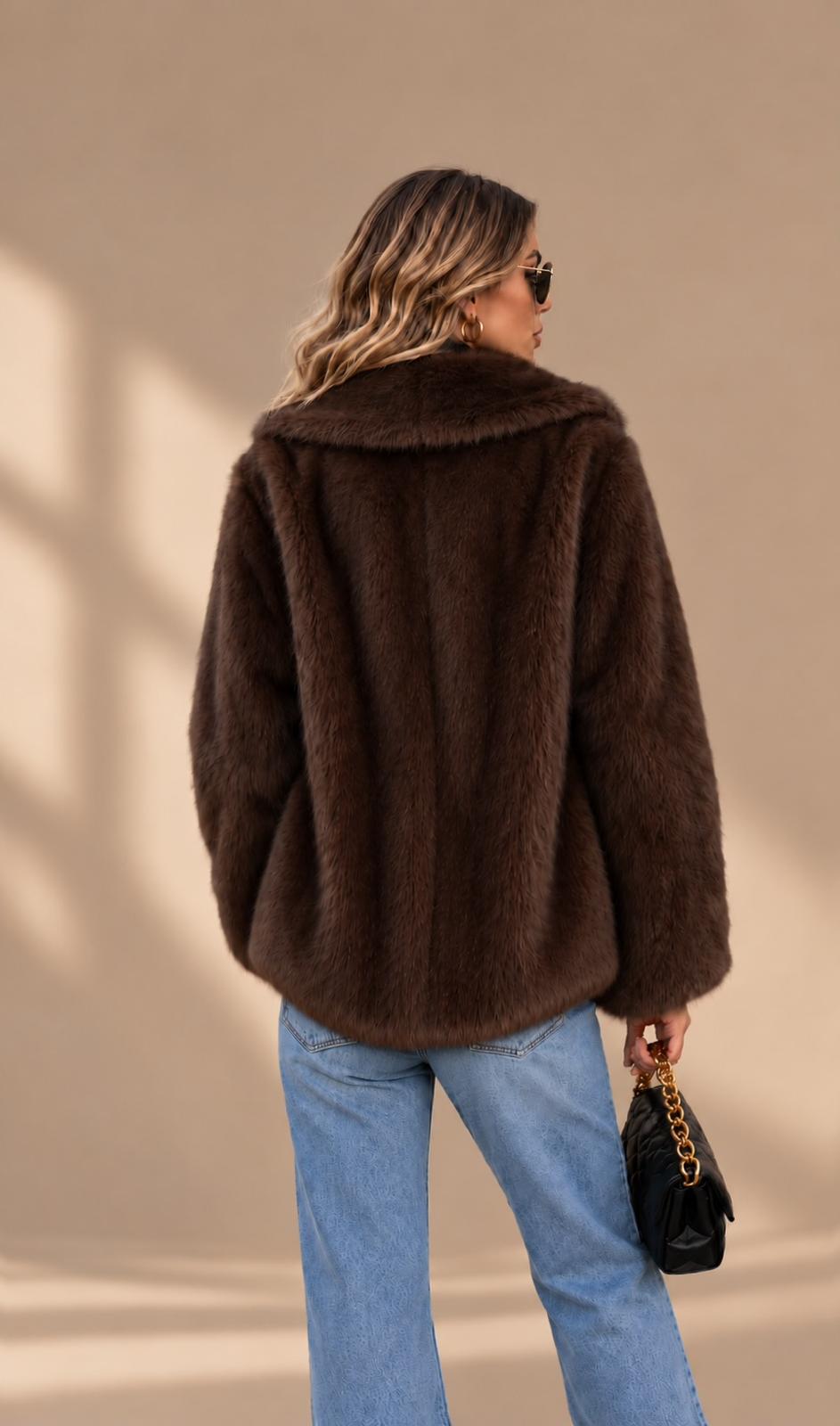 Cazadora Animal print Visón