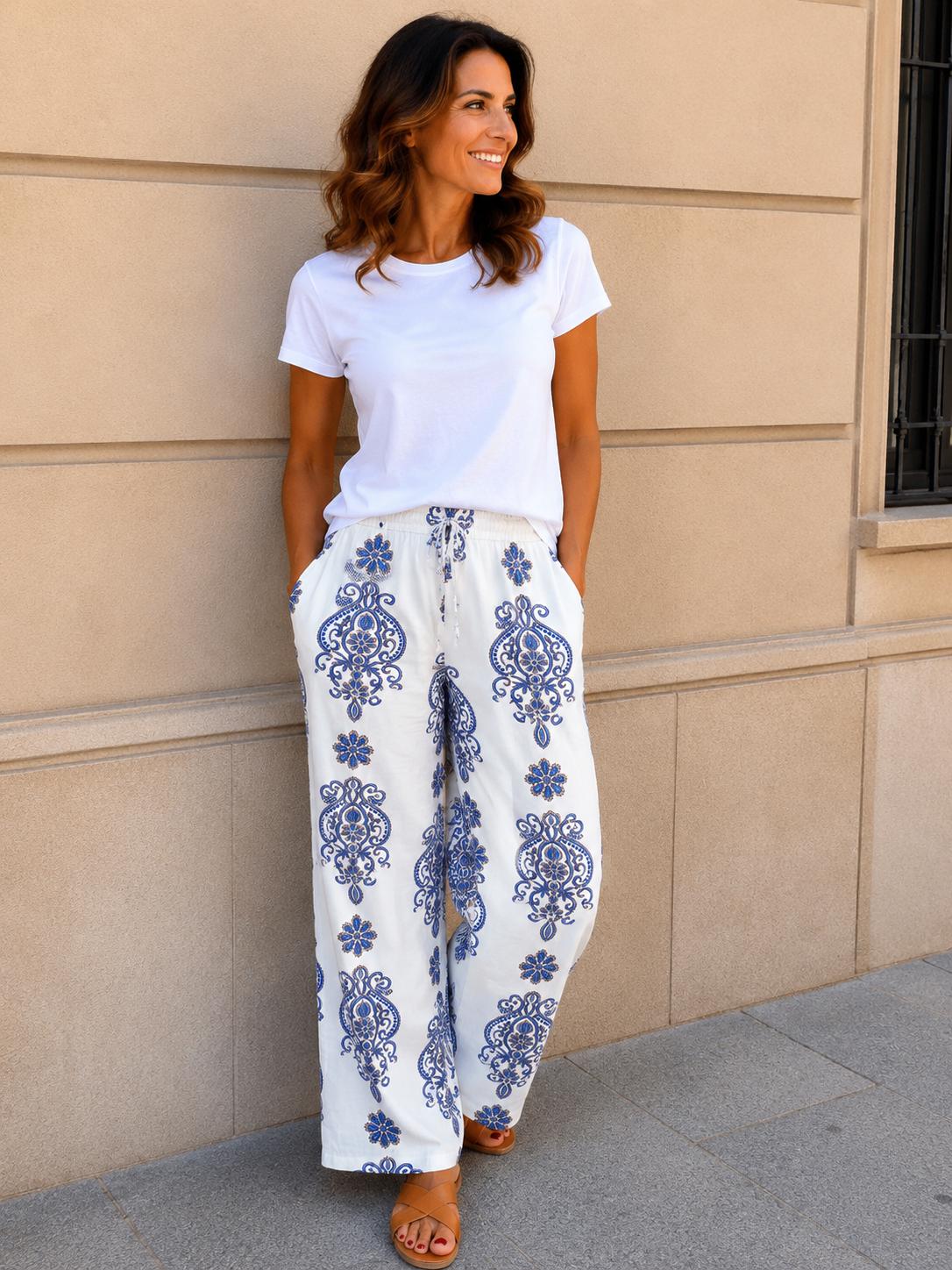 Pantalón estampado ARABESCO + camiseta de regalo (Copia)