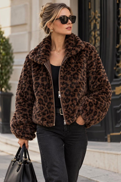 Cazadora Animal print Leopardo